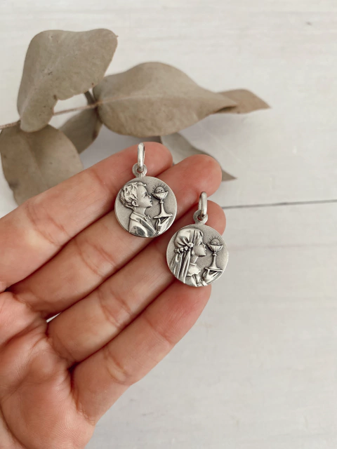 Medalla primera comunión (plata)