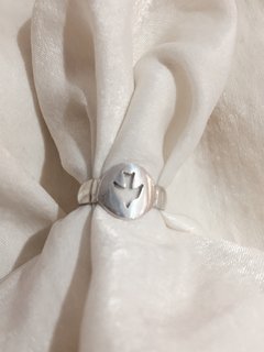 Anillo Espiritu Santo calado (plata) - comprar online
