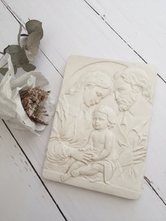 Imagen Sagrada Familia placa (yeso) IV
