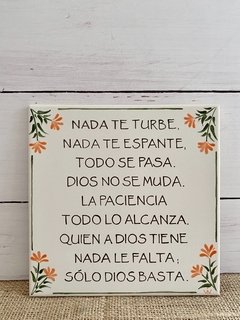 Azulejo Nada te turbe (grande)