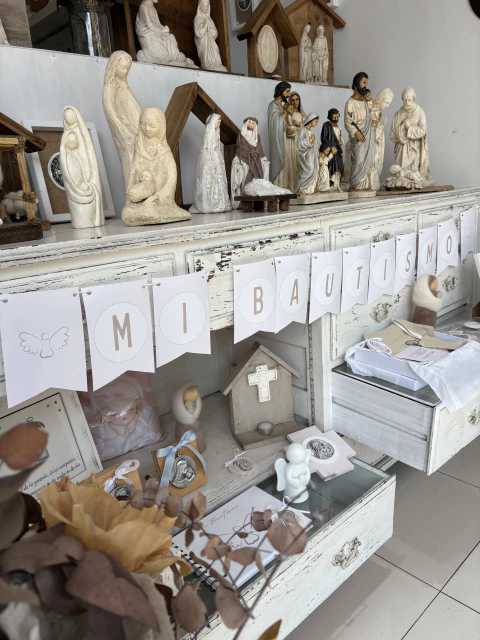 Banderin bautismo crudo - comprar online