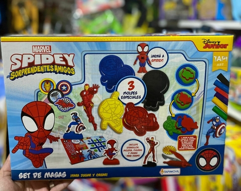 SET DE MASAS SPIDEY Y AMIGOS - MOLDES DOBLES ESPECIALES