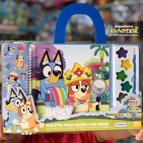 MALETIN PARA CREAR Y COLOREAR BLUEY