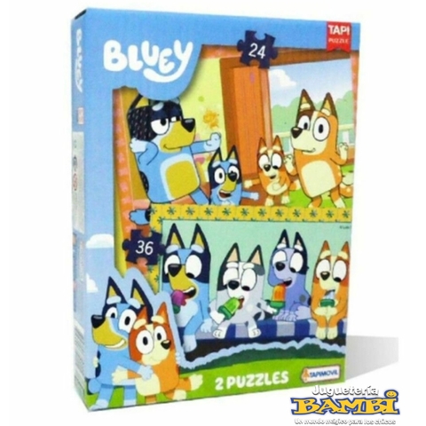 BLUEY PUZZLE CAJA X2 - 24 y 36pz
