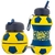 BOTELLA SILICONA PELOTA PLEGABLE PLEGABLE AZUL