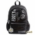 MOCHILA MARGARITA ESPALDA NEGRA CON MONEDERO