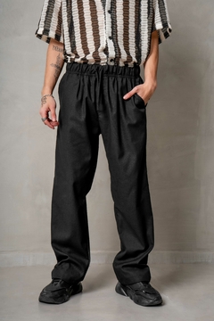 PANTALON DE LINO NEGRO