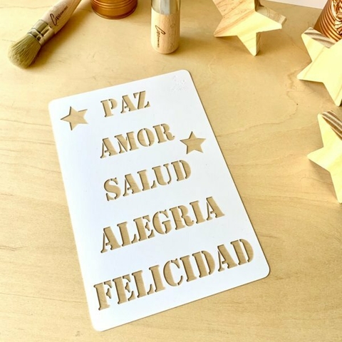 Stencil palabras 20X30CM