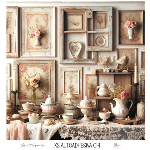 LÁMINA DE DECOUPAGE AUTOADHESIVA 15X15CM 014 - comprar online