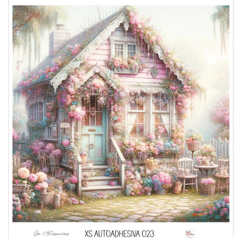 LÁMINA DE DECOUPAGE AUTOADHESIVA 15X15CM 023 - comprar online