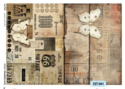 Lámina de seda sublimable 50x35cm chic deco cod 041 - comprar online