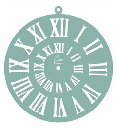 Stencil Reloj Numeros Romanos 30X30CM - comprar online