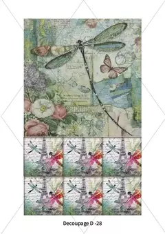 Lamina de decoupage A4 cod 28 - comprar online