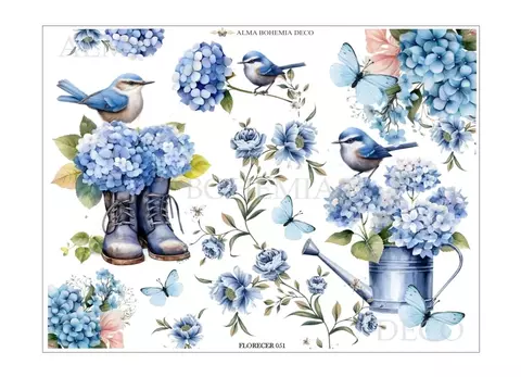 Transfer Color 25x20cm Alma Bohemia cod 051 - comprar online