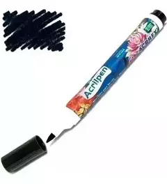 Marcador para tela acrilex negro