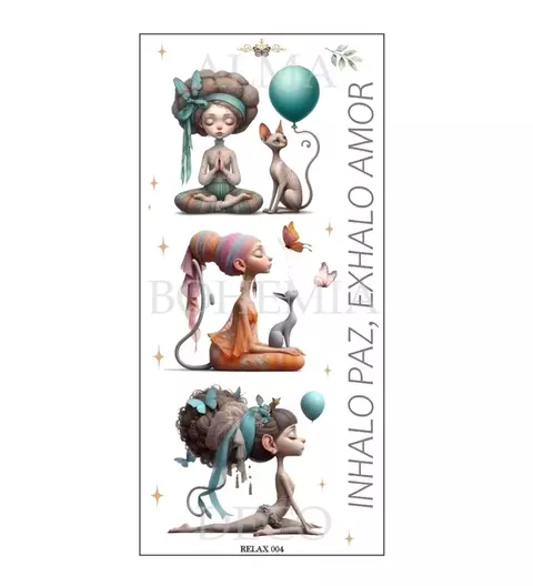 Transfer Color 22x10cm Alma Bohemia cod 004 - comprar online
