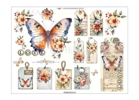 Transfer Color 25x20cm Alma Bohemia cod 017 - comprar online