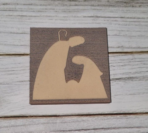 Sello para estampar 6x6cm pesebre - comprar online