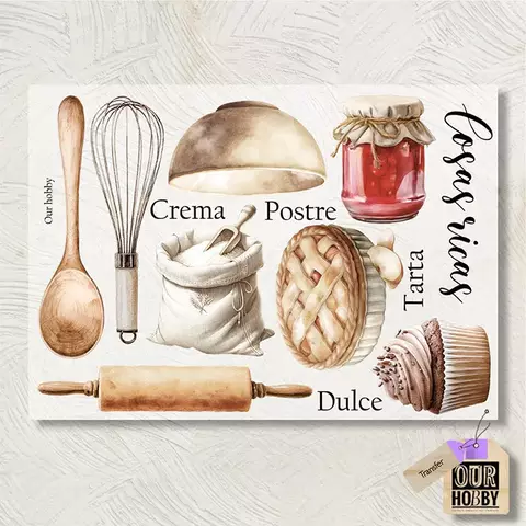 Transfer Color Our Hobby A4 COD cocina - comprar online