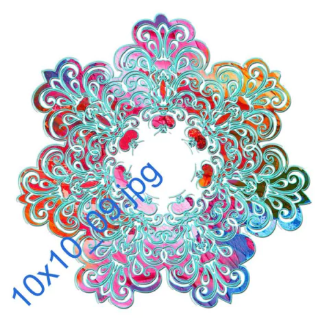 Vinilo Transparente 15x15cm Modelo 09