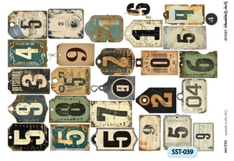 Lámina de seda sublimable 50x35cm chic deco cod 039 - comprar online