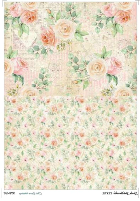 Lámina de seda sublimable 50x35cm chic deco cod 025 - comprar online