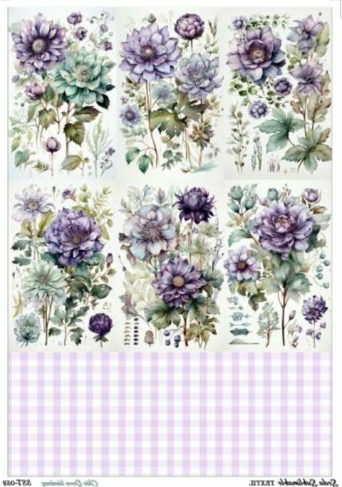 Lámina de seda sublimable 50x35cm chic deco cod 052 - comprar online