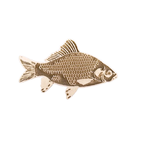 Sello pez carpa koi 15x10cm - comprar online