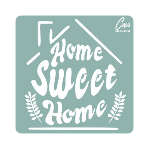 Stencil home 20x20cm - comprar online