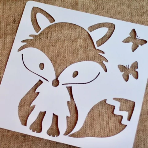Stencil Fox 15x15cm
