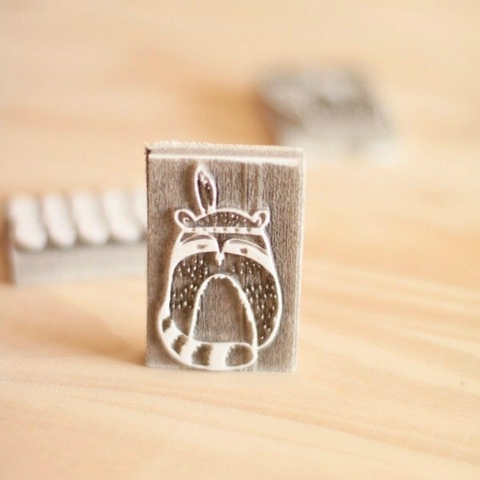 Sello Mapache- 4cm x 6cm