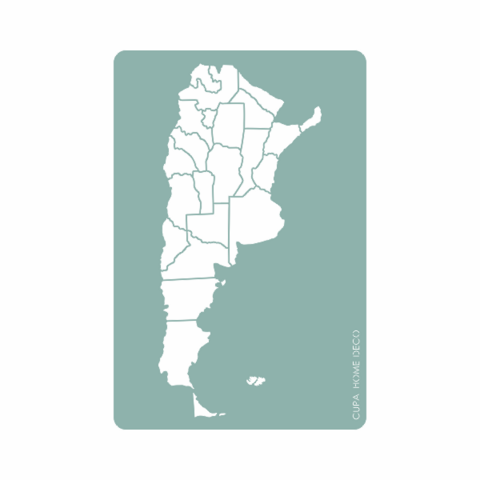 Stencil Stencil Mapa Argentina 20X30CM