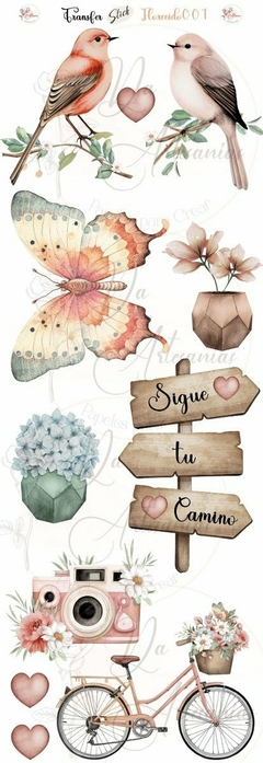 Transfer STICK 10X30CM Da artesanias florecido - comprar online