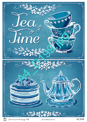 Lámina Para Decoupage Mate A4 Titina's Mod 199