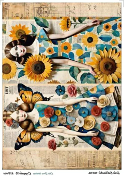 Lámina de seda sublimable 50x35cm chic deco cod 064 - comprar online