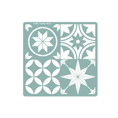 Stencil Set de Piso Santorini - 30cm x 30cm