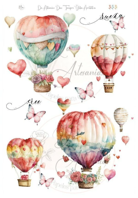 Transfers color 20X30CM Da Artesanias COD 046 - comprar online