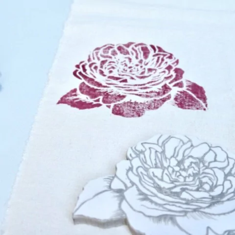 Sello Rosa 10cm x 13cm