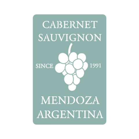 Stencil Vino Cabernet 20cm x 30cm - comprar online