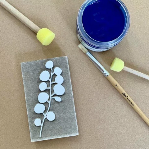 Sello Hojas Eucalipto 6cm x 10cm