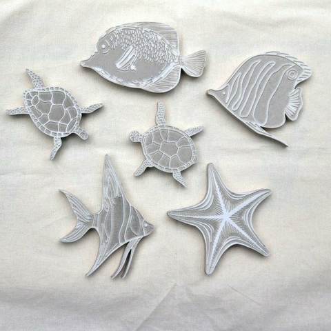 Kit - Sellos Vida Marina x6 Unidades