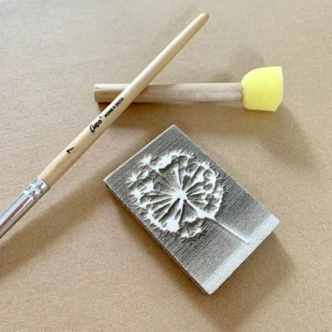 Sello diente de leon -4cm x 6cm