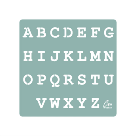 Stencil abc 20x20cm - comprar online