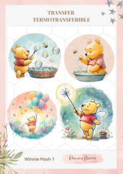 TRANSFER 25X29CM Winnie Pooh 1 ROMINA GUERA - comprar online