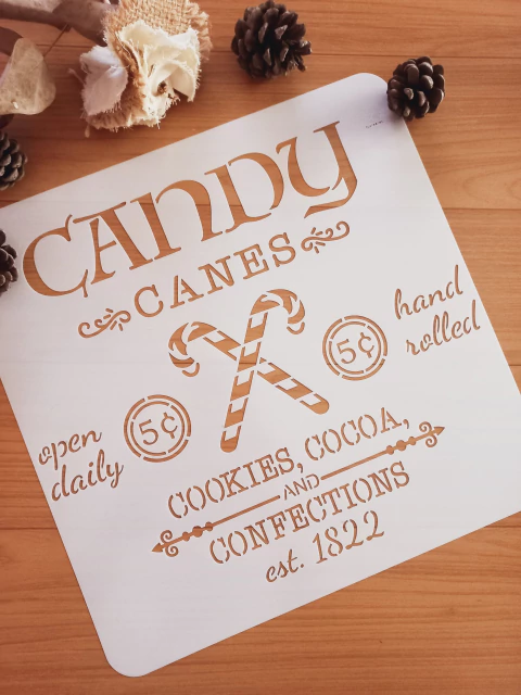 STENCIL STRONG ROCK 30X30CM COD031