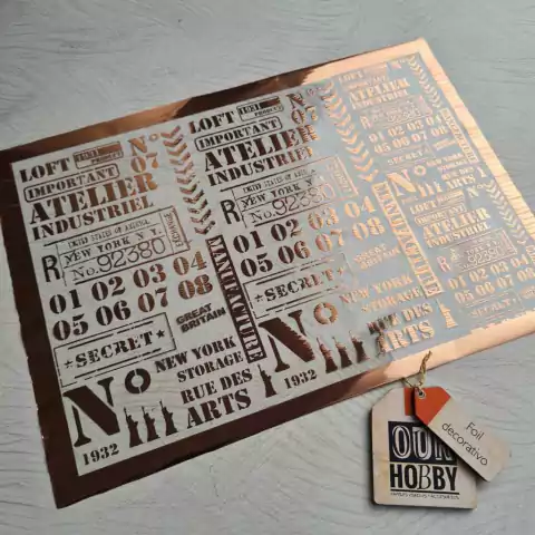 Foil cobre our hobby A4 COD-57