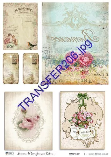 Lámina de Transferencia A4 50Gr Titina´s Mod 206