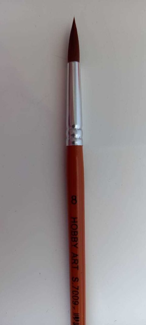 Pincel Redondo Hobby N°8