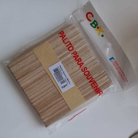 CBX Palito para Souvenir Natural x 50 Unid
