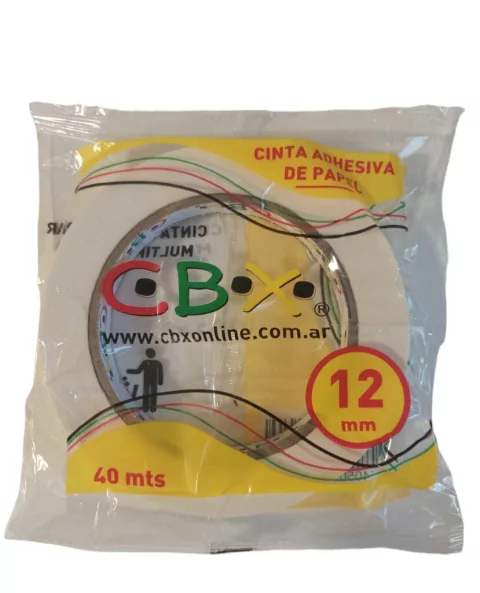 CINTA DE PAPEL CBX 12MM X 40MTS